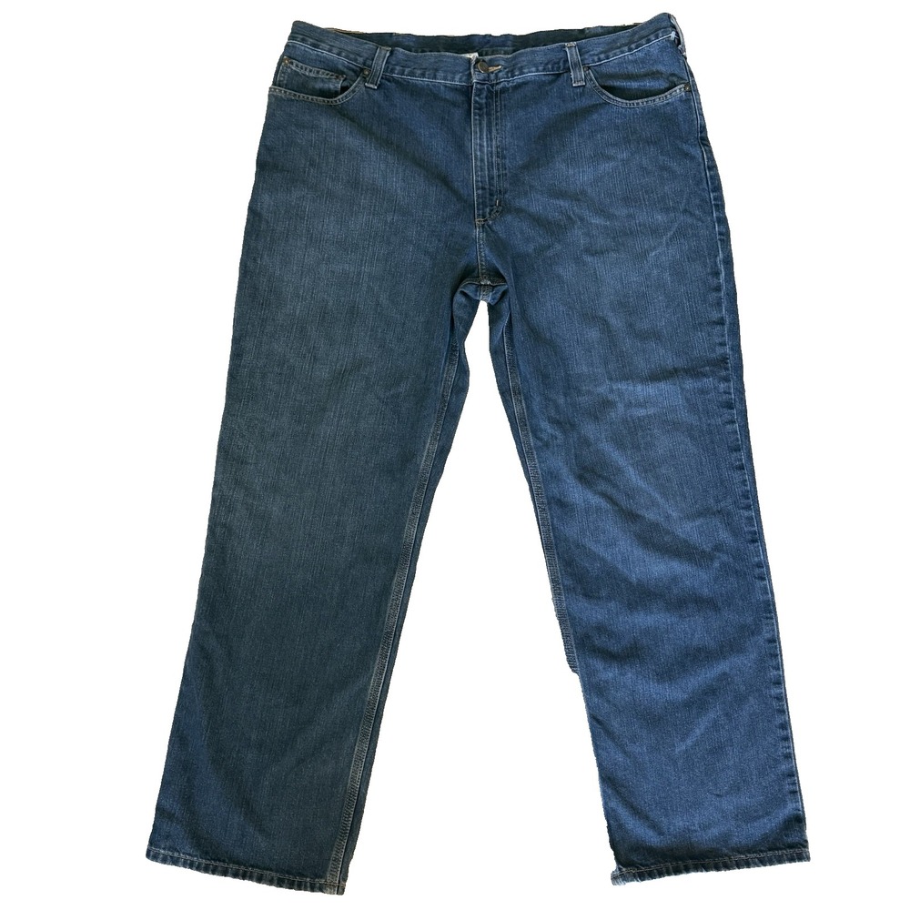 CARHARTT Mens Blue Jeans Holter Relaxed Fit Style 101483-968 Work Straight 42x32